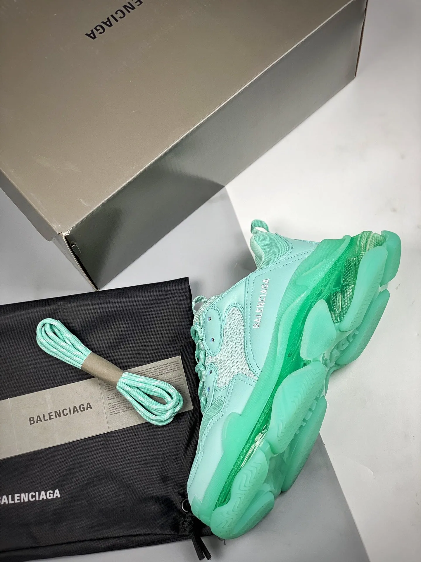 Balenciaga Triple S Sneaker 'Clear Sole - Mint'