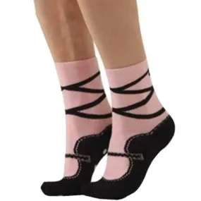 Ballet Slipper Socks Women's Crew Sock