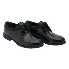 Black Cap Toe Oxford Shoes