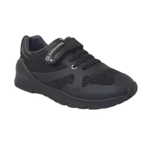 Black nylon and velcro sneaker(231011)