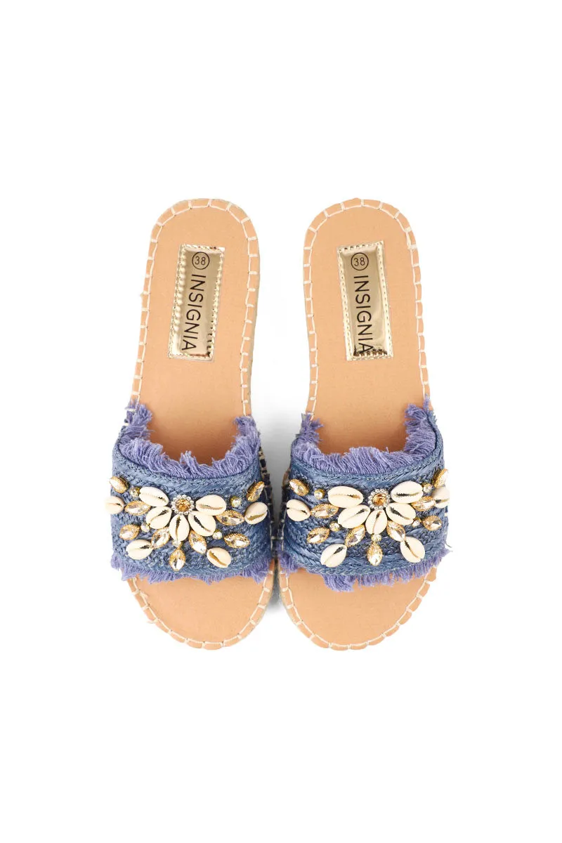 Casual Slip On I17226-Blue