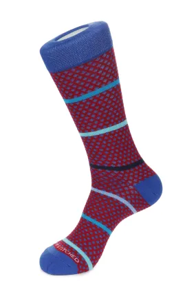 Classic Ditsy Stripe Sock