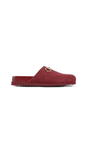 GG Horsebit Slipper - Rosso Ancora