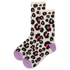 HOTSOX Women's Animal Print Non-Skid Slipper Sock