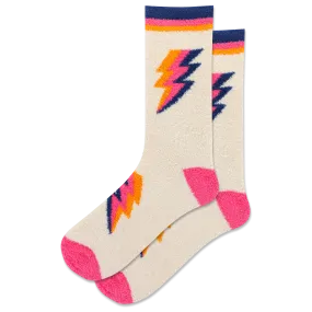 HOTSOX Women's Lightning Bolt Non-Skid Slipper Sock