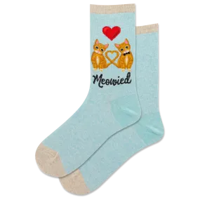 HOTSOX Women's Meowied Crew Sock