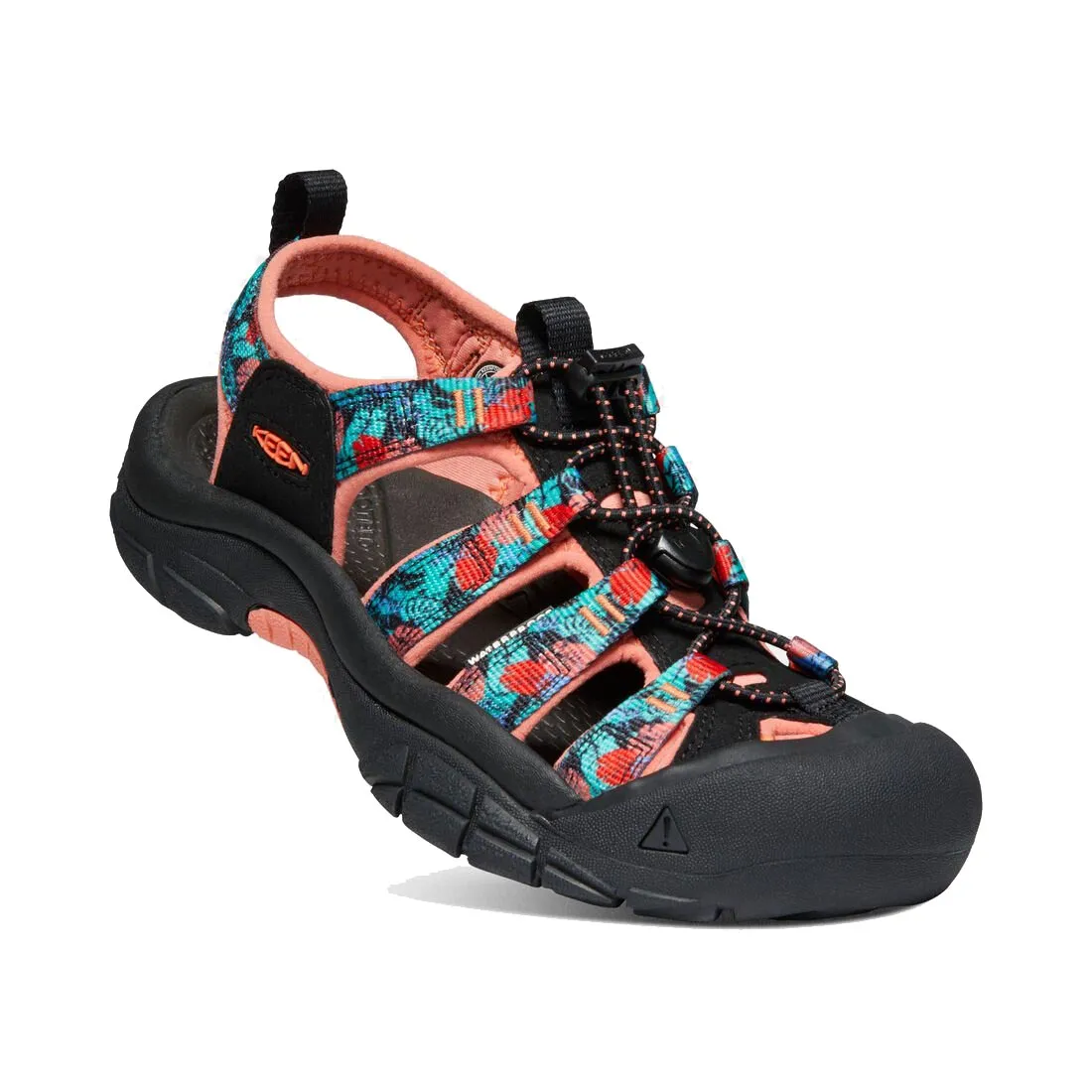 Keen Newport H2 Sandal - Black Multi / Coral