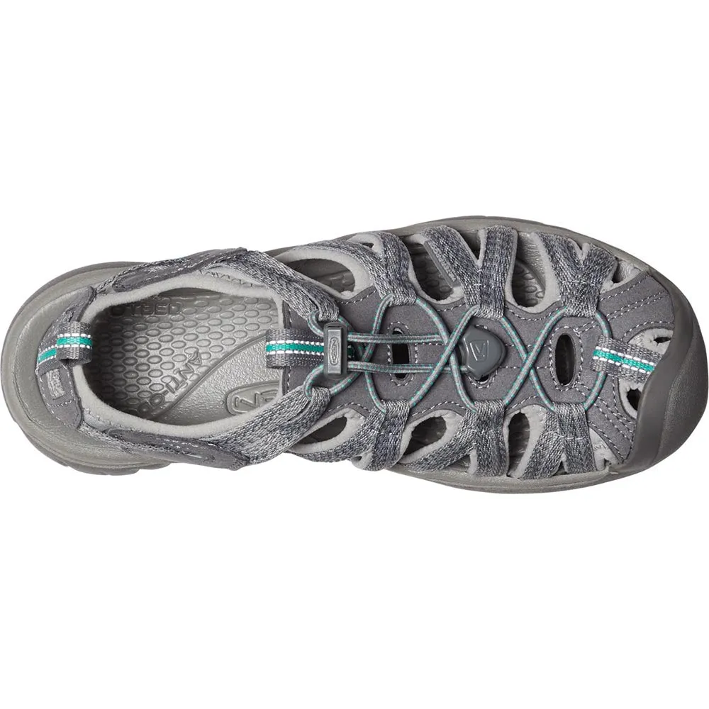 Keen Whisper Sandal - Medium Grey / Peacock Green