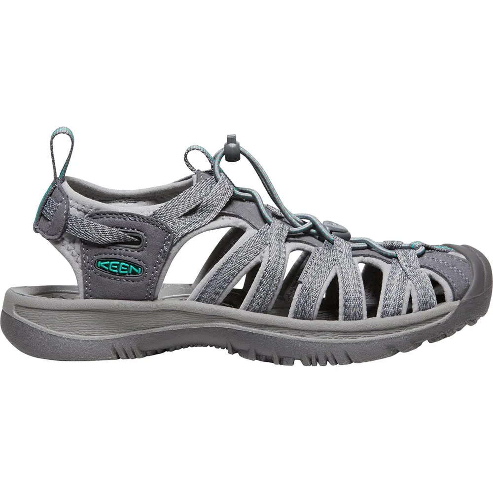 Keen Whisper Sandal - Medium Grey / Peacock Green