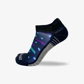 Neon Boston Running Socks (No Show)