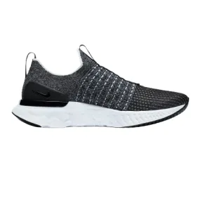 Nike Men's React Phantom Run Flyknit 2 Shoes - Black / White