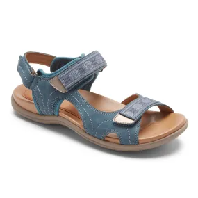 Blue Moroccan Rockport Rubey Webbing Sandal